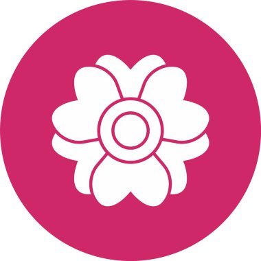 Sakura Kabartma Çemberi Simgesi