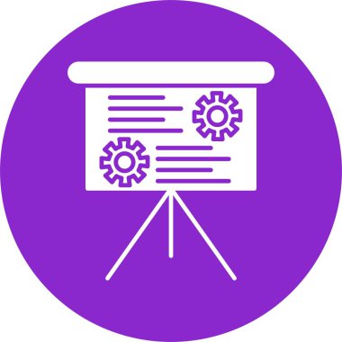 Sunum Kabartma Çemberi Simgesi