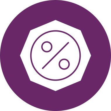 İndirimli Kabartma Çemberi Simgesi