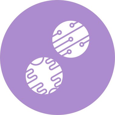 Gezegenler Kabartma Çemberi Simgesi