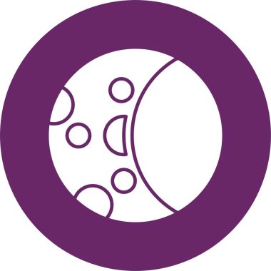 Ay Faz Kabartma Çemberi Simgesi