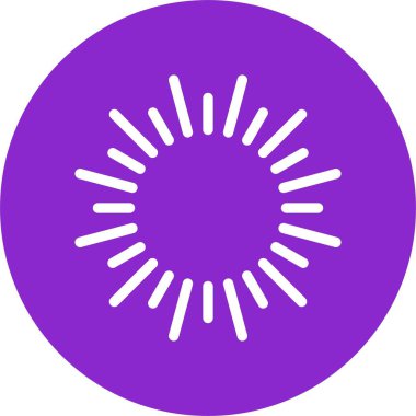 Havai fişek Kabartma Çemberi Simgesi