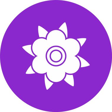 Dahlia Kabartma Çemberi Simgesi