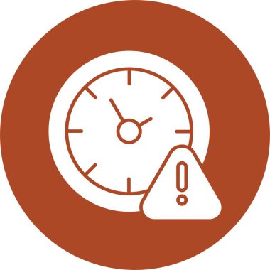 Zaman Çizgisi Çemberi Kabartma Çemberi Simgesi