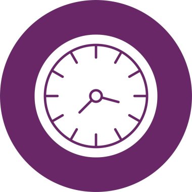 Saat Kabartma Çemberi Simgesi