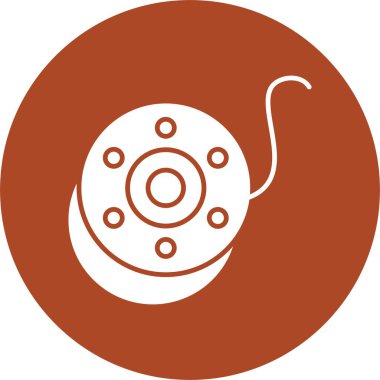 Bobbin Kabartma Çemberi Simgesi