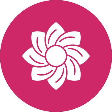 Çiçek Kabartma Çemberi Simgesi