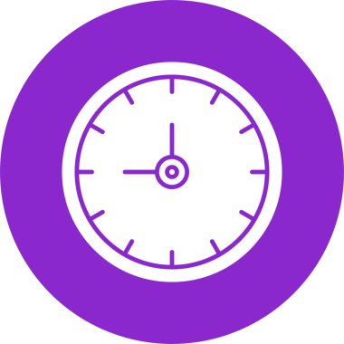 Saat Kabartma Çemberi Simgesi