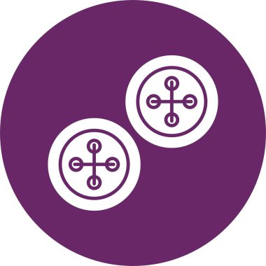 Düğme Kabartma Çemberi Simgesi