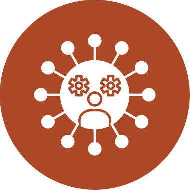 Sosyal Ağ Kabartma Çemberi Simgesi