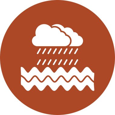 Yağmur Kabartma Çemberi Simgesi