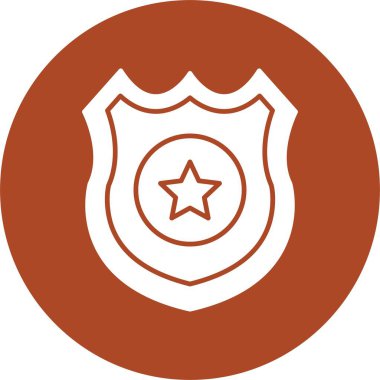 Polis Rozeti Kabartma Çemberi Simgesi