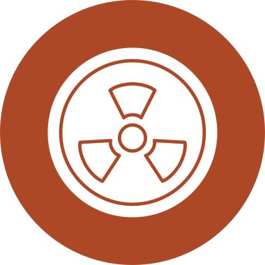 Radyoaktivite Kabartma Çemberi Simgesi