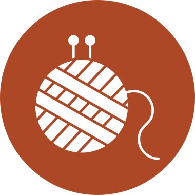 Yün Topu Kabartma Çemberi Simgesi