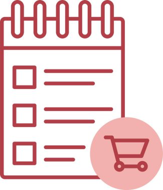 Alışveriş Listesi Satırı Simgesi Doldur