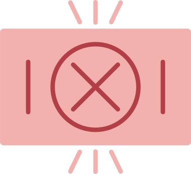 Kırmızı Kart Satırı Simgeyi Doldur