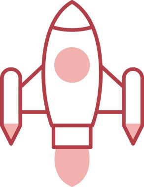 Uzay Gemisi Fırlatma Satırı Simgeyi Doldur