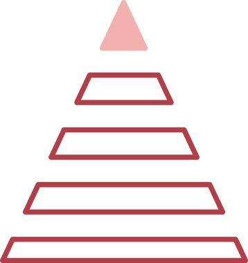 Piramit Grafik Satırı Simgeyi Doldur