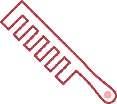 Saç Tarağı Satırı Simgeyi Doldur