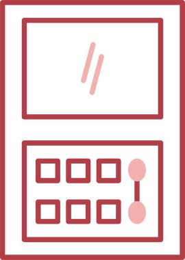 Makyaj Kit Satırı Simgeyi Doldur