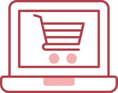 Çevrimiçi Alışveriş Hattı Simgeyi Doldur