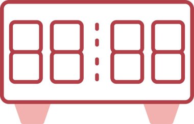 Dijital Saat Satırı Simgeyi Doldur