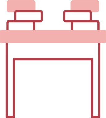 Okul Masası Satırı Simgeyi Doldur