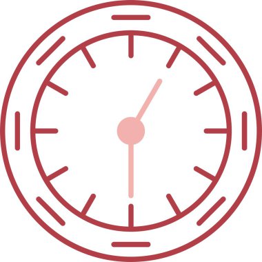 Duvar Saati Satırı Simgeyi Doldur