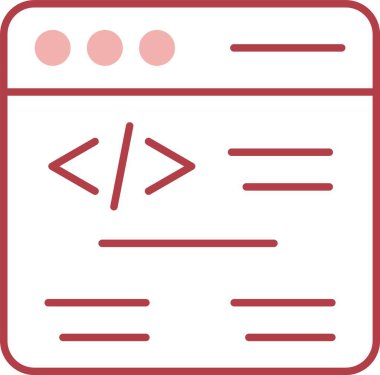 Web Kodlama Satırı Simgeyi Doldur