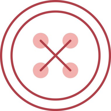 Kumaş Düğme Satırı Simgeyi Doldur