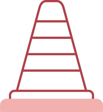 Trafik Konisi Satırı Simgeyi Doldur