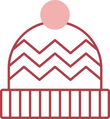 Örgü Şapka Satırı Simgeyi Doldur