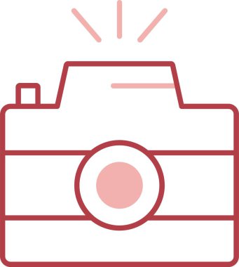 Fotoğraf Kamerası Satırı Simgeyi Doldur