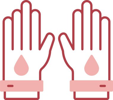 Çalışan Eldiven Satırı Simgeyi Doldur