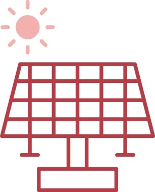 Güneş Paneli Satırı Simgeyi Doldur