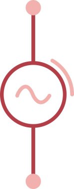 AC Voltaj Kaynak Satırı Simgeyi Doldur