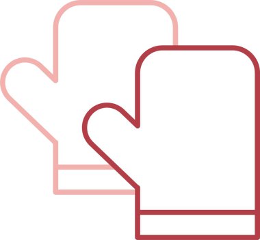 Mutfak Eldivenleri Satırı Simgeyi Doldur