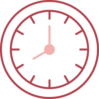 Duvar Saati Satırı Simgeyi Doldur