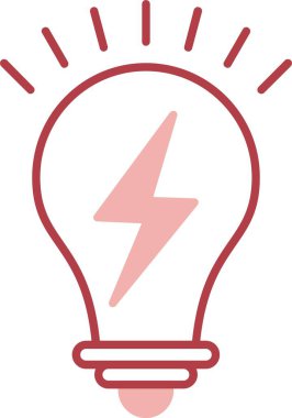 Light Bulb Line Fill Icon clipart