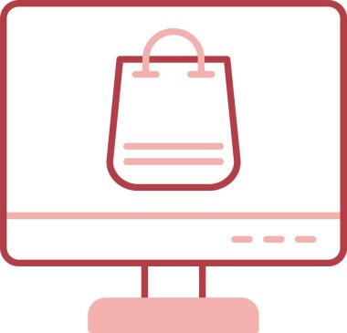 Çevrimiçi Alışveriş Hattı Simgeyi Doldur