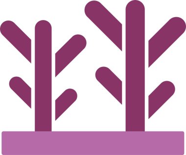 mercan Kabartması İki Renk Simgesi