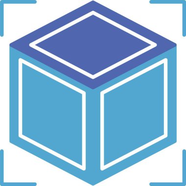 3d Glyph İki Renk Simgesi