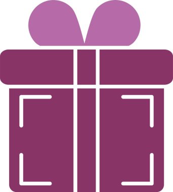 Hediye Grafiği İki Renk Simgesi