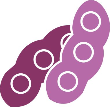 Soya fasulyesi kabartması İki Renk Simgesi