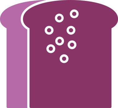 Tost Kabartması İki Renk Simgesi