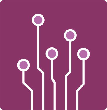 Devre Kabartması İki Renk Simgesi