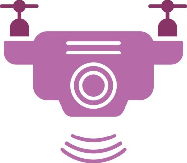 Drone Glyph İki Renk Simgesi