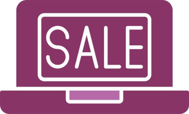 Laptop Glyph İki Renk Simgesi