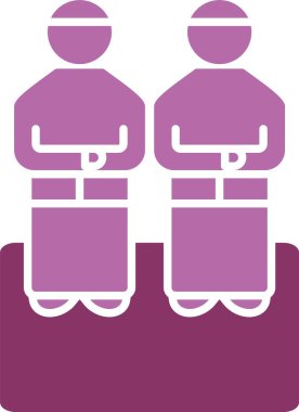 Salat Sembolü İki Renk Simgesi