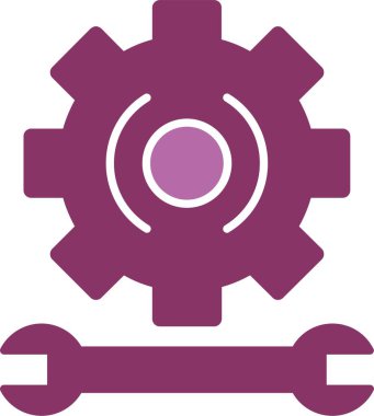 Dişliler İki Renk Simgesi